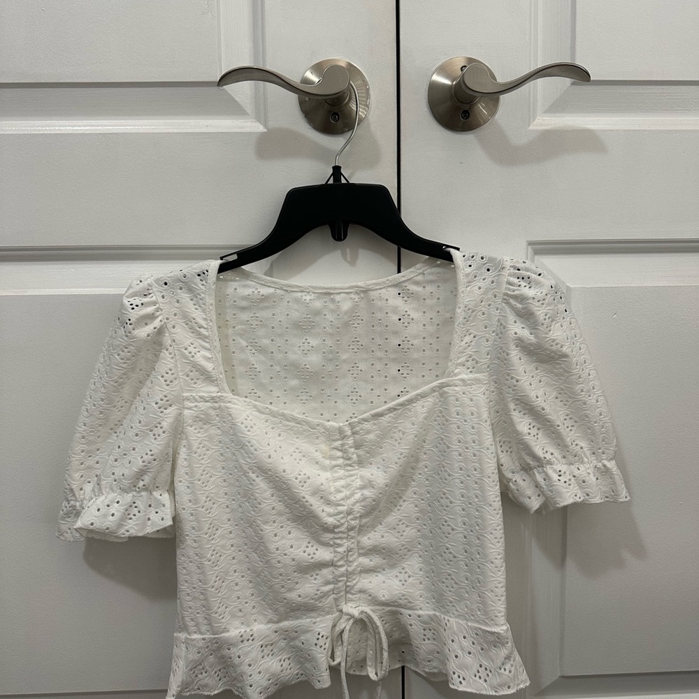 White Blouse Women's Top